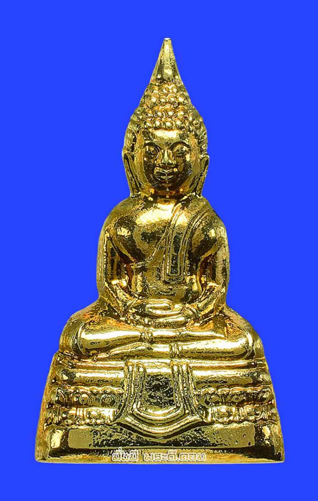 รูปหล่อหลวงพ่อพระพุทธโสธร วัดโสธรฯ จ.ฉะเชิงเทรา ปี 2558 พิมพ์ใหญ่เนื้อทองแดงกะไหล่ทอง ตอกหมายเลขใต้ฐานมีตลับเดิมๆ ครับ องค์ที่ 1